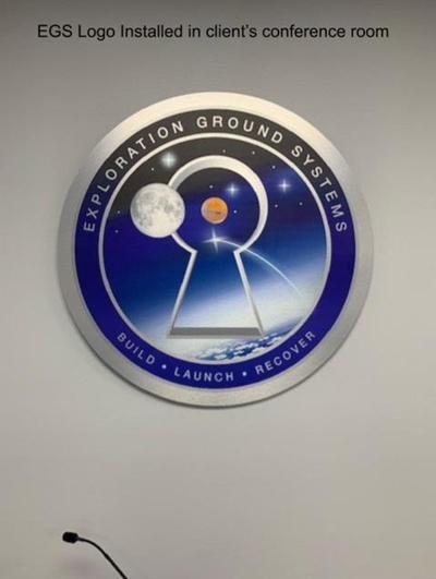Custom Logo Fabrication - NASA Project Photo